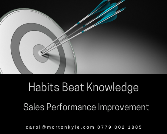 Sales Performance Improvement – Habit Beats Knowledge Every Time