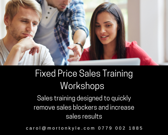 Fixed Price Sales Training | Online Live Short Courses | £275 for Unlimited Attendees