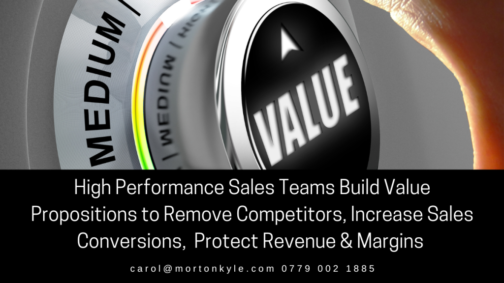 Build Your Value Proposition to Attract the Right Buyers and Prospects and clear the field of your competitors