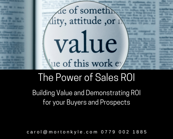Demonstrating ROI is High Performance Selling