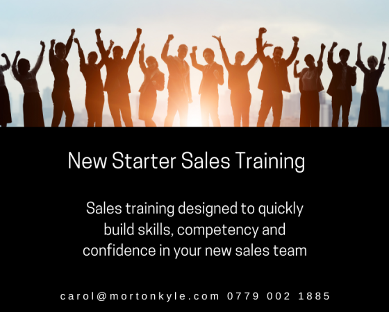 New Starter Sales Training
