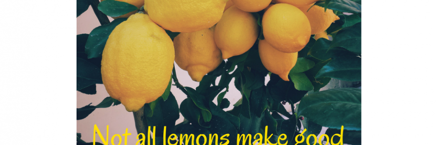 Lemons With a Side of Sugar Please… Well, Anything is Better Than Change Surely…?