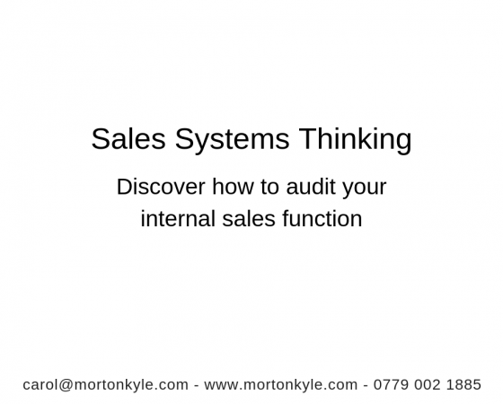 Sales Systems Thinking for Growth