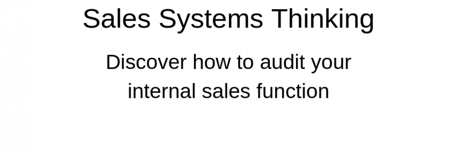 Sales Systems Thinking for Growth