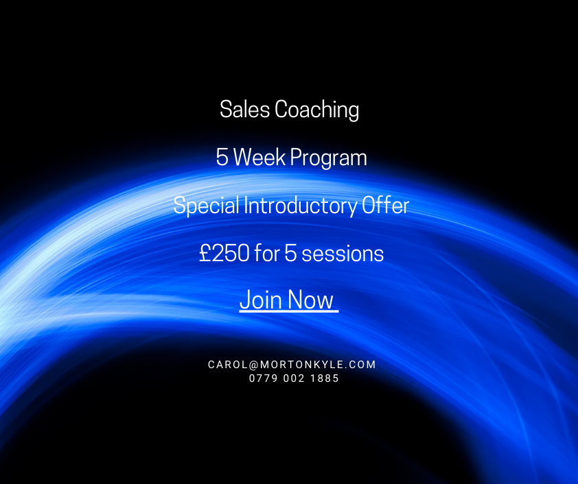 Sales Coach - your own accountability partner, sounding board and professional advocate