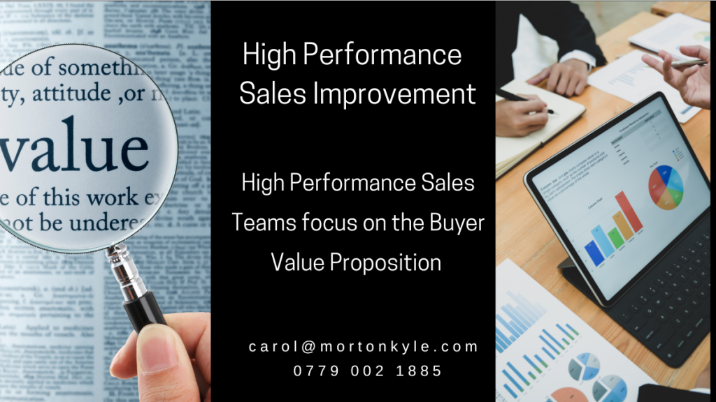High performance sales closes are not the answer - focus on the buyer value proposition instead