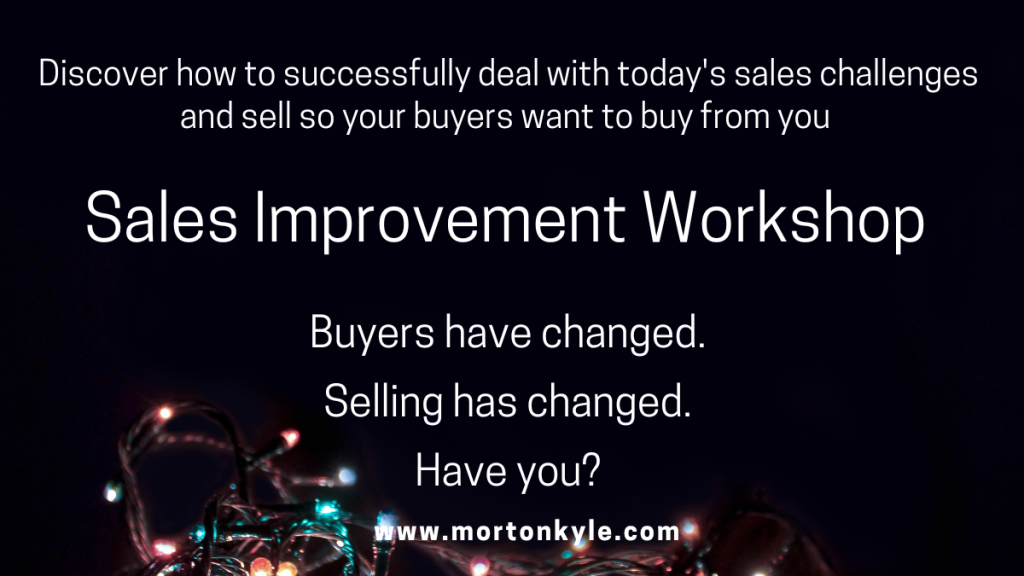 The Sales Improvement Workshop | Modern Sales Techniques to Maximise Sales Success with Buyers in 2023