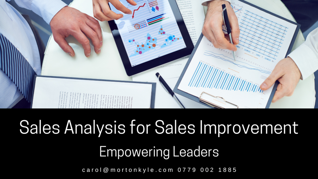 Sales Analysis can take many forms, and it;s not just excel - you need to dig several levels down to get the real picture