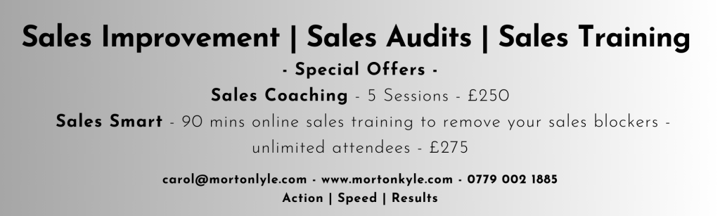 Get to know us - sales training special offer - sales coaching special offer