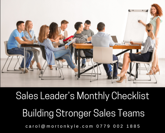 The Sales Leader’s Checklist | Monthly Plan
