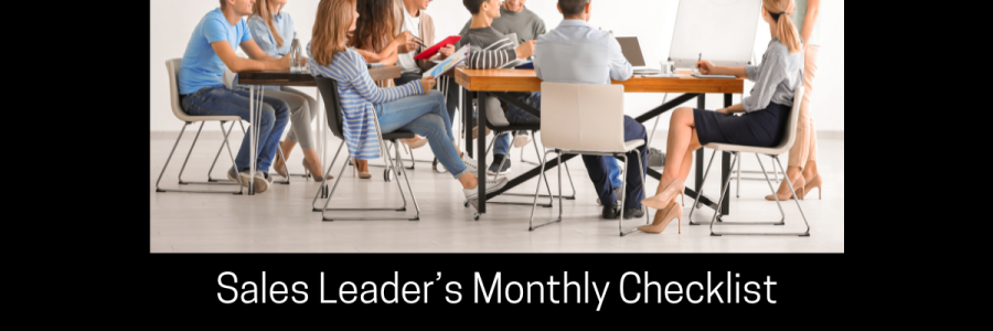 The Sales Leader’s Checklist | Monthly Plan